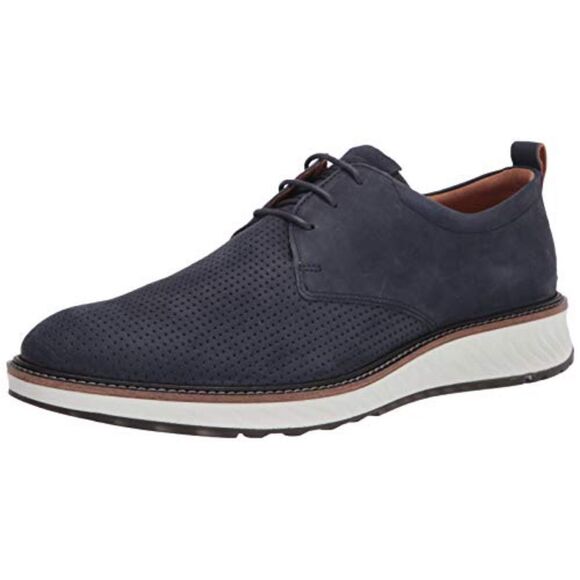Ecco S.T.1. Hybrid Blue Suede Oxfords 10-10.5 - Picture 9 of 9